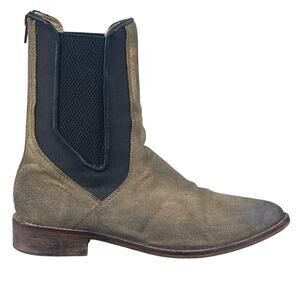 Free People Women’s Blackburn Sand Shimmer Chelsea Boot Size 39 US 9